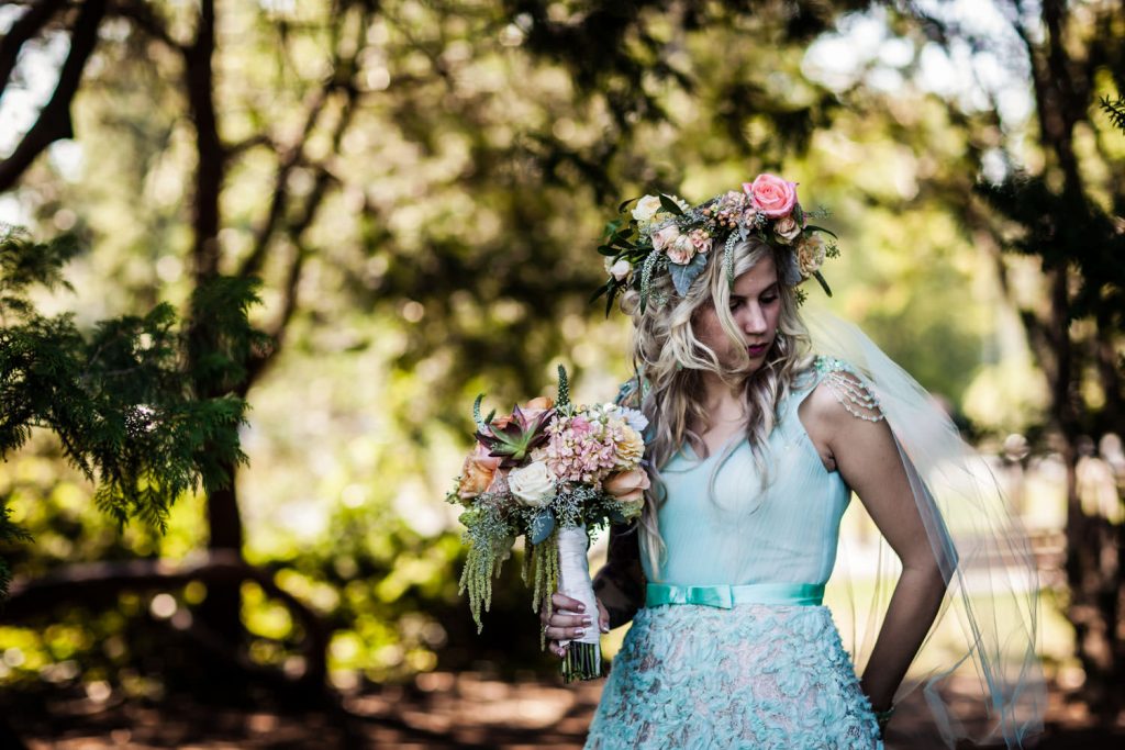 JAGstudios Photography | Unique Connecticut Wedding| Mint Green Wedding Dress