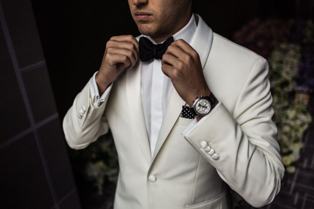 JAGstudios Photography | Iconic NY Wedding | White Wedding Tuxedo | White Tux Wedding