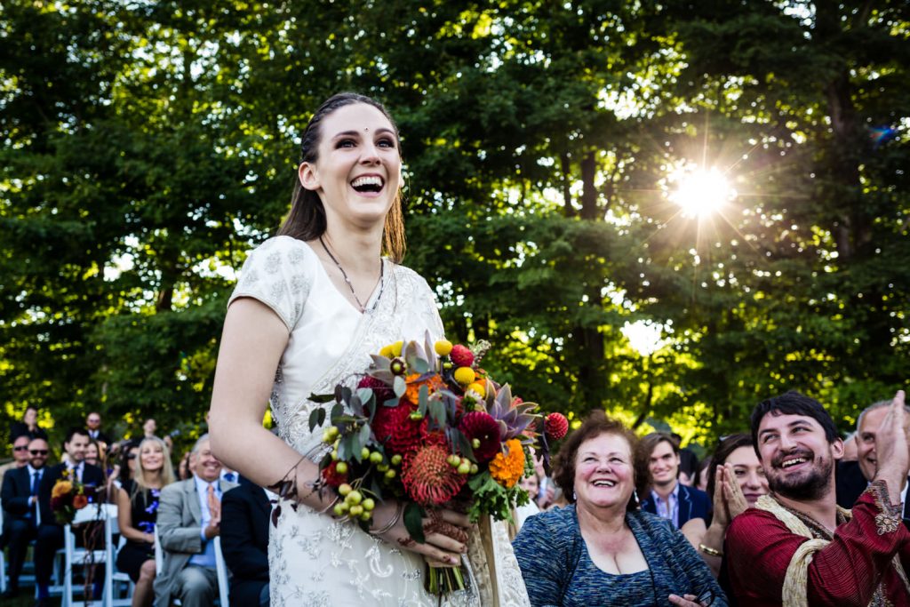 JAGstudios Photography | Natural And Organic CT Wedding | Red And Yellow Bridal Bouquet