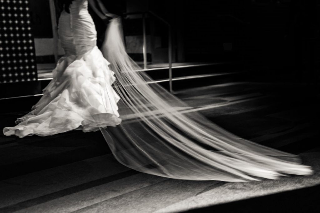 JAGstudios | Edgy New York Wedding Photographer | Wedding Dress With Ruffles