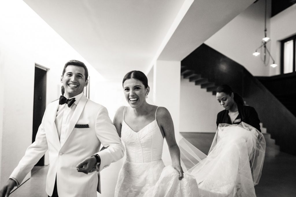 JAGstudios | Award Winning Wedding Photographer | Groom In White Tux | Bride in Lela Rose Mark Ingrahm Dress