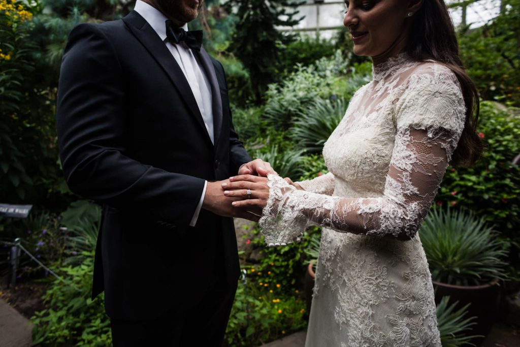 JAGstudios Photography | Luxury Brooklyn Botanic Garden Wedding | Bernard Nacht Wedding Rings