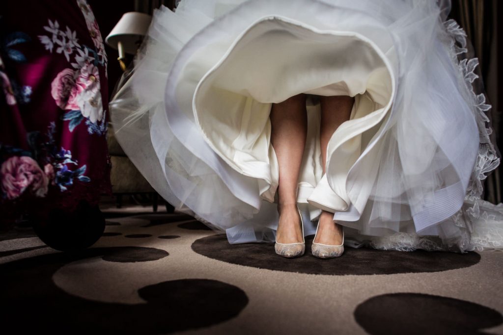 JAGstudios Photography | Iconic St. Regis New York Wedding | Jimmy Choo Bridal Shoes